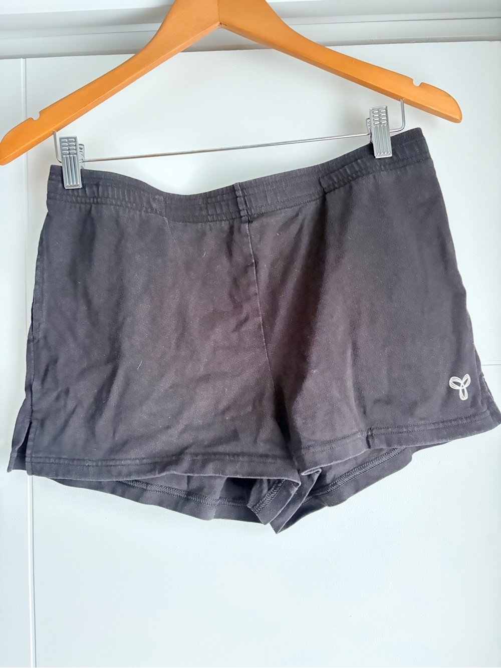 TNA Black Women's Athletic Shorts with Subtle Logo